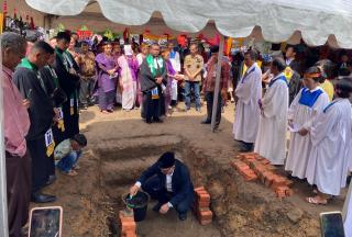 Peletakan Batu Pertama Gereja HKI Alam Barajo, Syarif Fasha: Semoga Jadi Berkat Bagi Umat Kristen