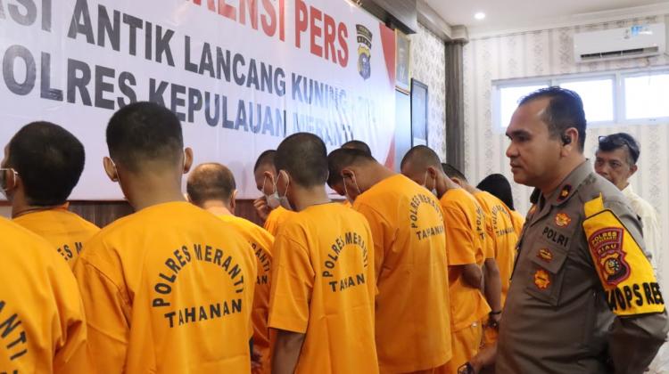 Operasi Antik LK 2024, Polres Meranti Ungkap 12 Kasus 16 Orang Tersangka