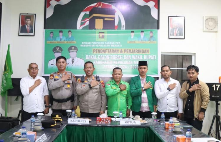 Kapolres Kepulauan Meranti Gelar Cooling System Bertandang ke Kantor DPC PPP