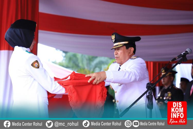 Bupati Rohul Jadi Irup Upacara HUT Kemerdekaan RI ke 79 2024