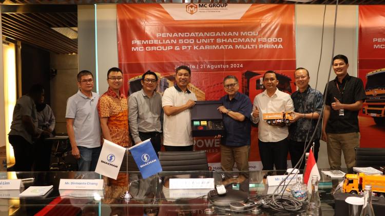 Dua Perusahaan Besar Borong 550 Truk Shacman dari MC Group