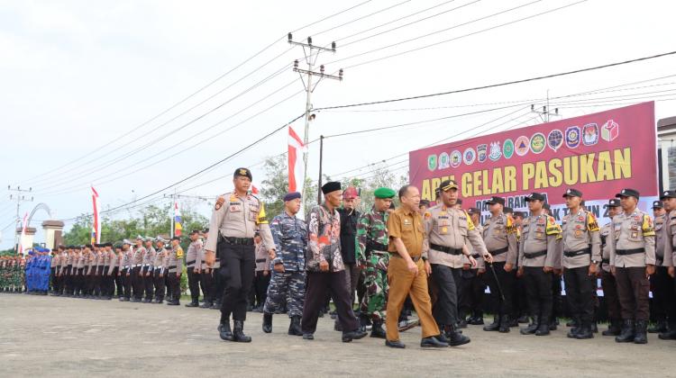 Cek Kesiapan Personel Pengamanan, Ini Pesan Kapolres Kepulauan Meranti