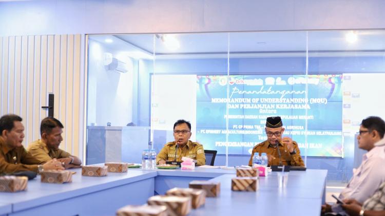 Pemkab Kepulauan Meranti Tandatangani MoU Pengelolaan Bidang Perikanan