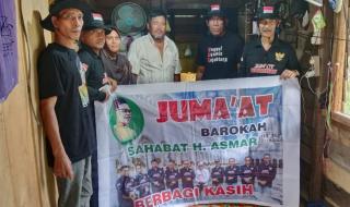 Jumat Barokah, Sahabat H Asmar Berbagi Sembako di Tebing Tinggi