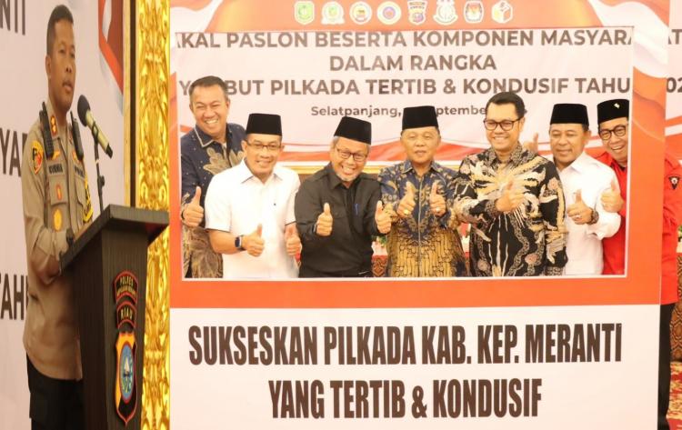 Silaturahmi 4 Paslon, Kapolres Kepulauan Meranti: Ciptakan Suasana Pilkada Kondusif