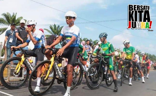 Tim Sumut Berhasil Raih Emas di Road Race 70 KM Jarak Pendek Putra, Tebing Hingga Parapat