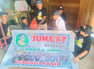 Di Desa Alah Air Kecamatan Tebing Tinggi Tim Sahabat H Asmar Berbagi