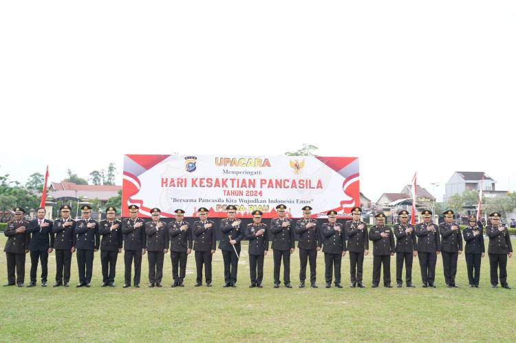 Pimpin Upacara Hari Kesaktian Pancasila, Begini Pesan Kapolda Riau