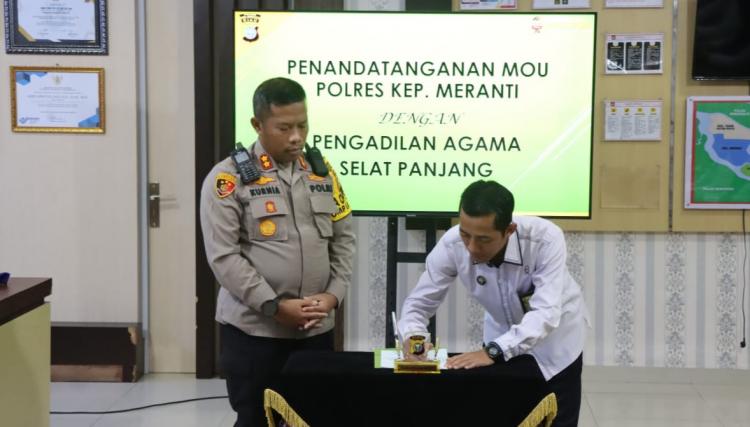 Anjangsana, AKBP Kurnia S Ajak Ketua PN Selatpanjang Jaga Netralitas dan Sukseskan Pilkada 2024