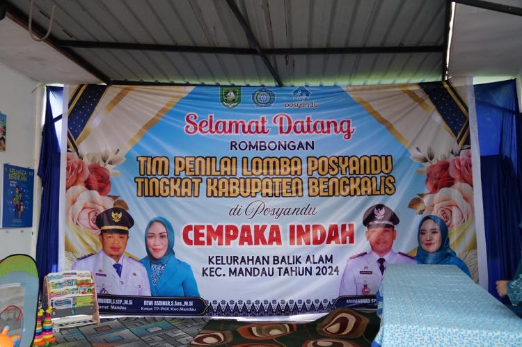 Terbaik, Posyandu Cempaka Indah Balik Alam Wakil Mandau Lomba Tingkat Kabupaten