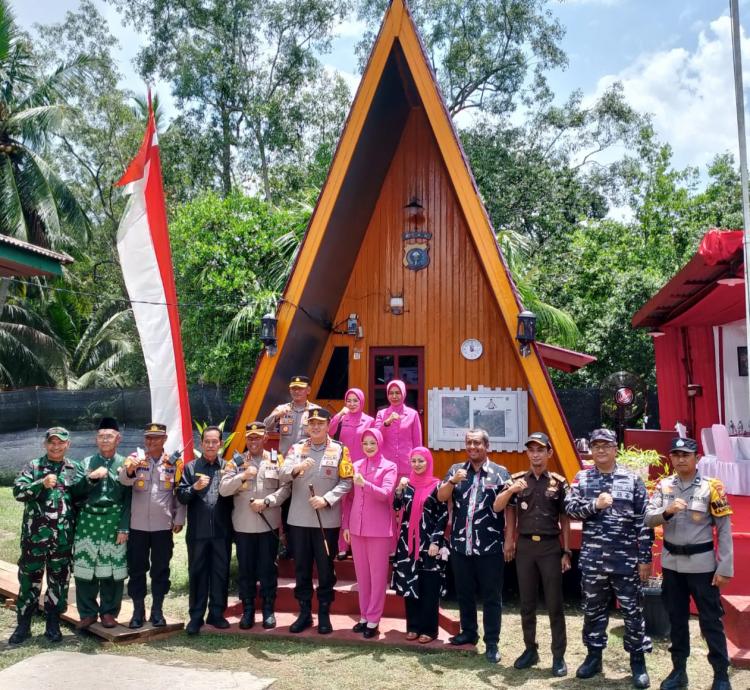 Unik, Kapolda Riau Puji Pembangunan Pos Bhabinkamtibmas Bokor