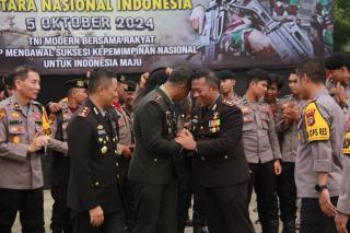 HUT TNI ke 79, Kapolres Kepulauan Meranti hadir di Kodim Bengkalis