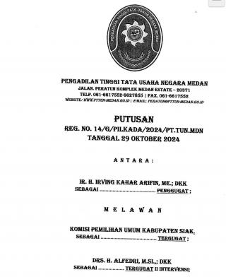 Dituding Alfedri Tak Setia Kawan karena Dianggap Nyerang Person, Tim LO Ungkap Irving Gugat Masa Jabatan Diam-diam di PTUN Medan