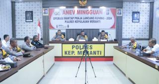 Pastikan Gelaran Pilkada, Kapolres Gelar Anev Mingguan Bersam Jajaran