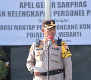 Di Apel Pagi, AKBP Kurnia S Pastikan Personel Siap Laksanakan PAM TPS Pilkada 2024