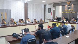 Polres Kepulauan Meranti Taja Rakor Kesiapan Debat Publik Paslon Pilkada 2024