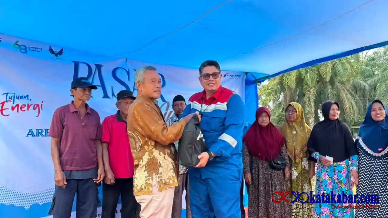 Warga Pematang Pudu dan Buluh Manis Sumringah Sambut Paket Sembako Murah Rp20 Ribu