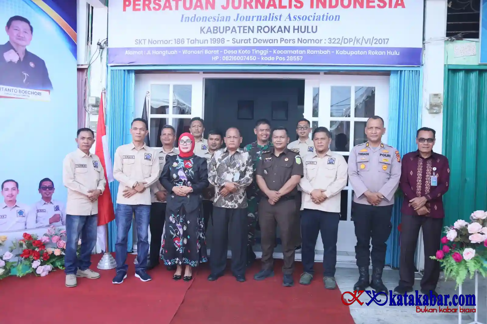 Peringatan HUT PJI Rohul ke 28: Resmikan Sekretariat Baru Teguhkan Komitmen Jaga Marwah Pers