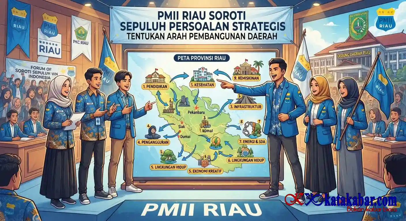 PMII Riau Soroti Sepuluh Persoalan Strategis Tentukan Arah Pembangunan Daerah