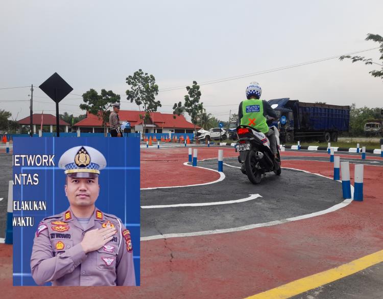Polres Bengkalis Terapkan Sirkuit Baru Ujian Praktik SIM C, Ini Kata Warga Tentang Trek 'S'