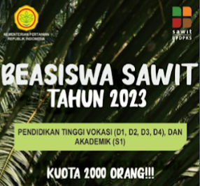 Calon Mahasiswa Beasiswa SDM Sawit Dinyatakan Lulus Jangan Mundur