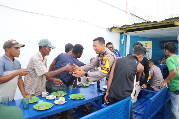 'Jumat Curhat', Polairud Polres Meranti Gelar Cooling System Jelang Pemilu 2024