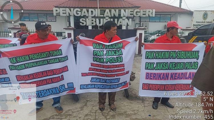 PBB Sumut Demo PN Sibuhuan Padang Lawas, Ini Kasusnya