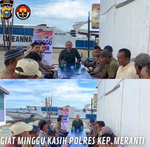Narkoba dan Pergaulan Bebas Tema Minggu Kasih Polres Kepulauan Meranti dengan Masyarakat