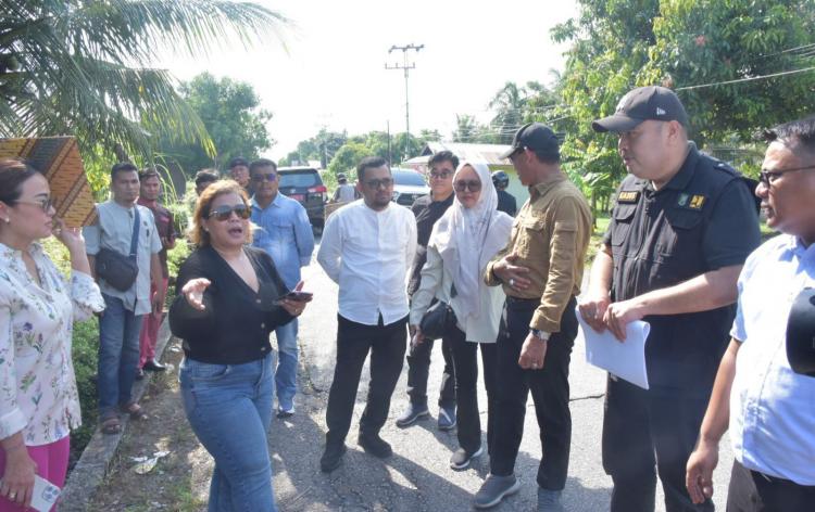 Ardiansyah Dampingi Investor China Lihat Lokasi Rencana Pembangunan Jembatan Bengkalis-Pakning
