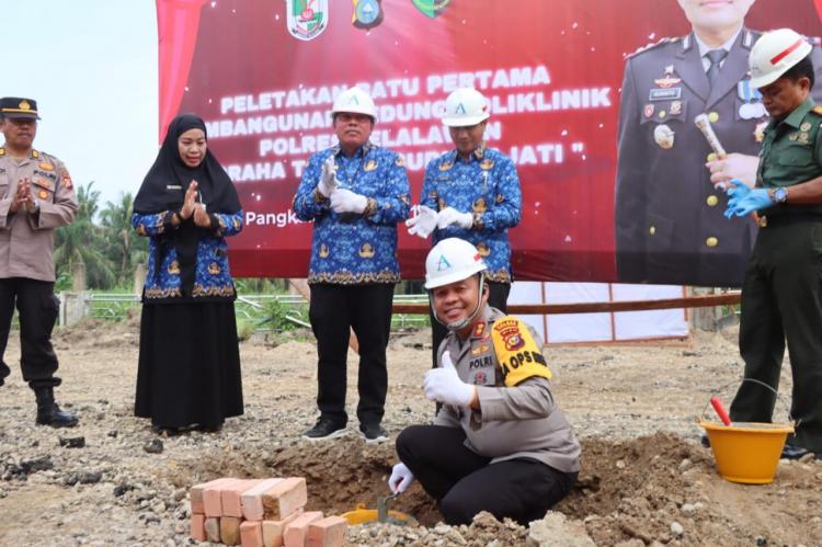 Klinik GTS Dibangun, AKBP Suwinto: Ini Monumen  Semasa Saya Jabat Kapolres Pelalawan