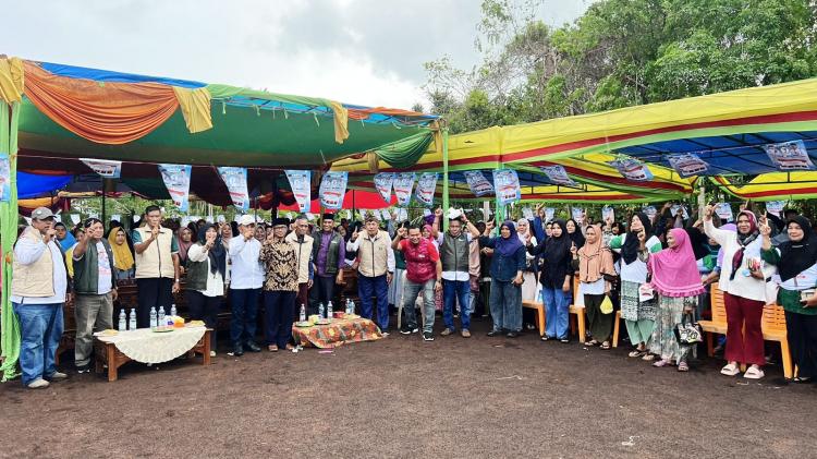 H Asmar-Muzamil Kampanye Terbuka di Desa Lukun, Serukan Dukung Kepulauan Meranti Unggul