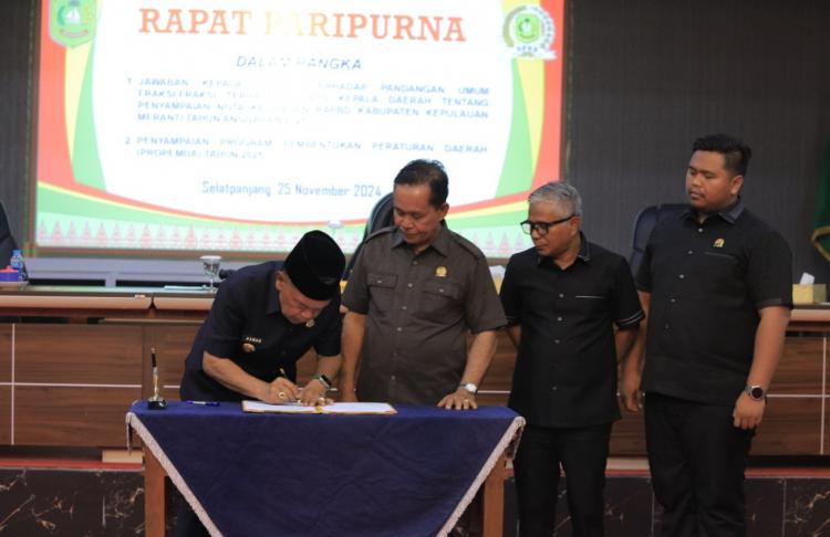 DPRD Kepulauan Meranti Prioritaskan 16 Ranperda Tahun 2025