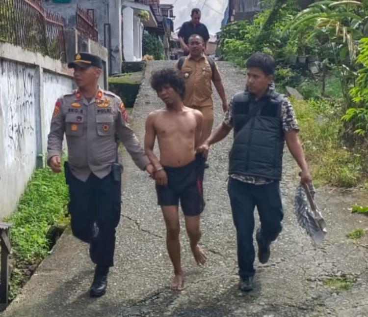 Kapolsek Tuntungan Tangkap Langsung Pelaku Pengancaman Anak Terhadap Ibu