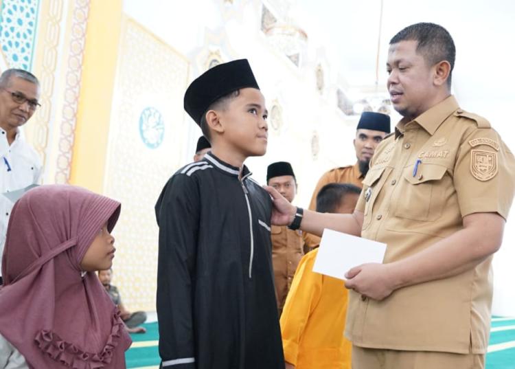 Berkah Ramadhan, DKMB Masjid Besar Arafah Santuni 371 Anak Yatim Kecamatan Mandau