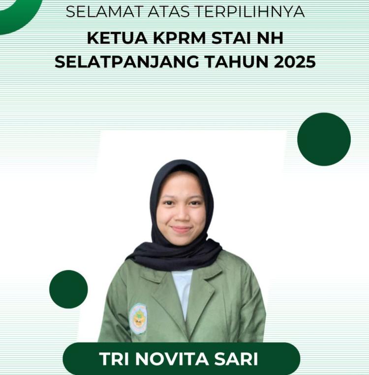 Novita Sari Terpilih Nakhodai KPRM STAI Nurul Hidayah
