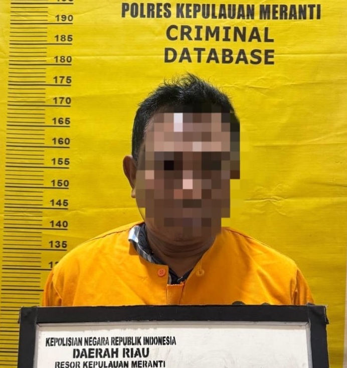 Polres Kepulauan Meranti Borgol Pelaku Cabul Anak Bawah Umur Mau Kabur ke Malaysia