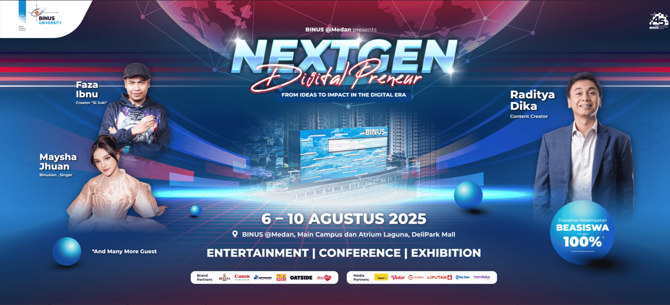 Ledakan Kreativitas Digital Anak Muda Inspirasi Hadirnya NextGen DigitalPreneur 2025 Binus @Medan