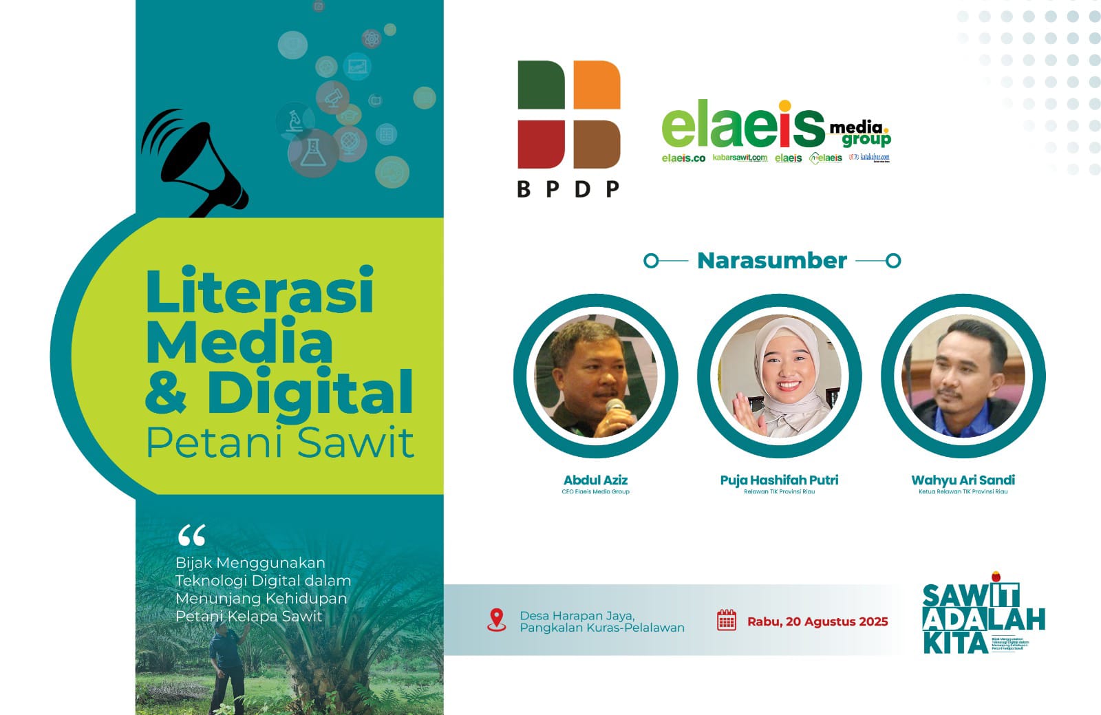 Bersama BPDP, EMG Taja Literasi Media dan Digital Petani Sawit di Pelalawan