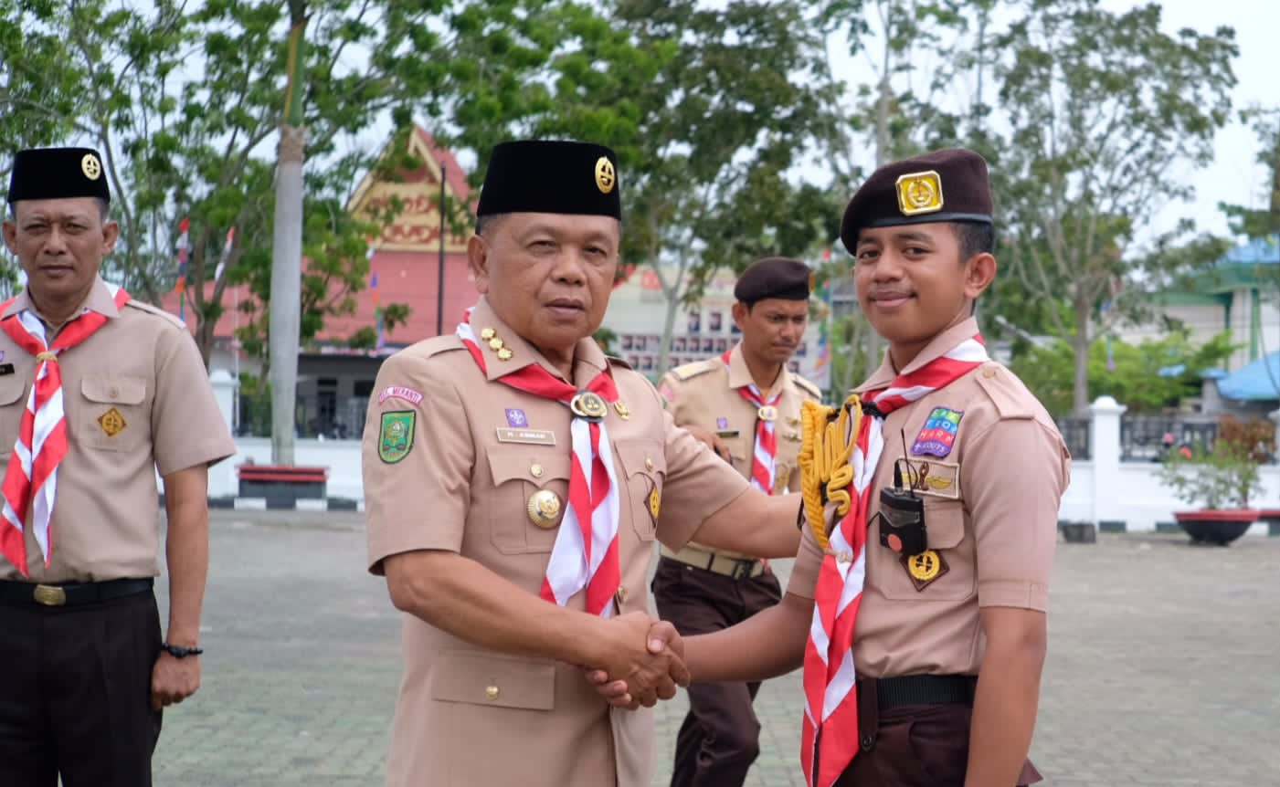 Pimpin Upacara Hari Pramuka ke 64 2025, H Asmar Soroti Disrupsi Teknologi dan Arus Digitalisasi