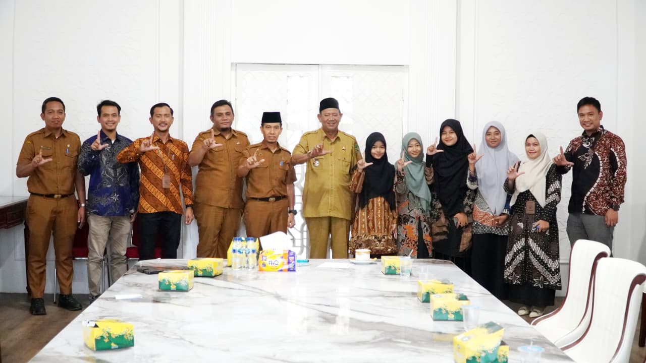 Putri Terbaik Wakili Sumut di MTQ Mahasiswa Nasional Dilepas Bupati Langkat