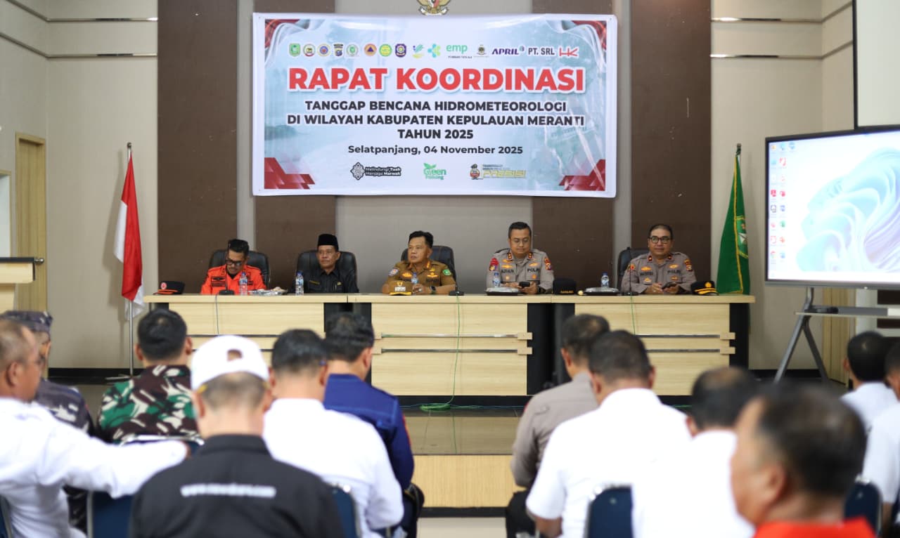 Pemkab Tetapkan Status Siaga Bencana Hidrometeorologi Hingga Akhir 2025 di Kepulauan Meranti