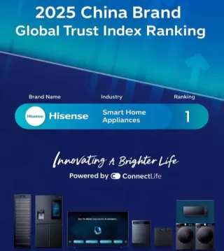 Pertahankan Posisi Puncak 2025 IGSH AT, Hisense Peringkat ke 7 Dunia dan Terdepan Globalisasi Merek