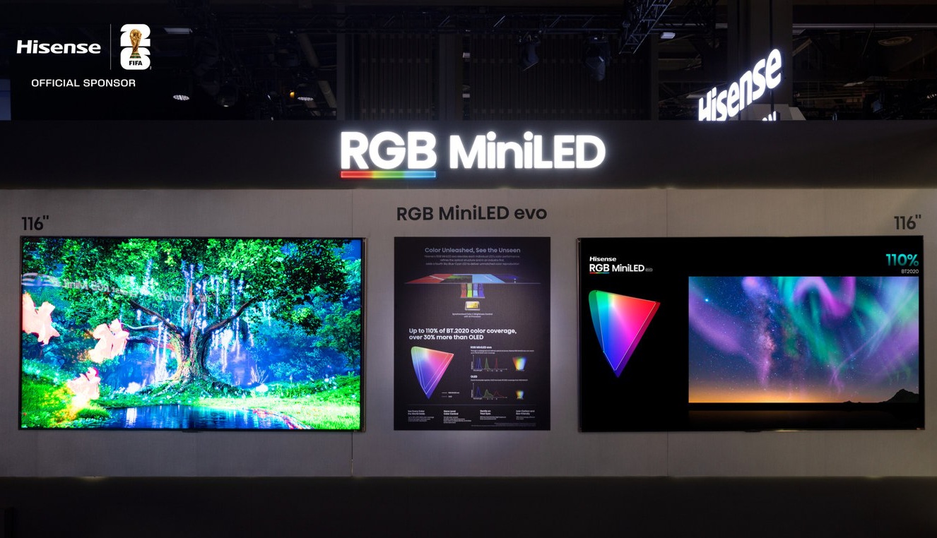 Hisense Debutkan 116UXS dan XR10, EMendorong RGB MiniLED Era Baru di CES 2026