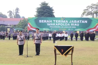 Kapolda Riau Pimpin Sertijab, Wakapolda Resmi Dijabat Brigjen Hengki Haryadi
