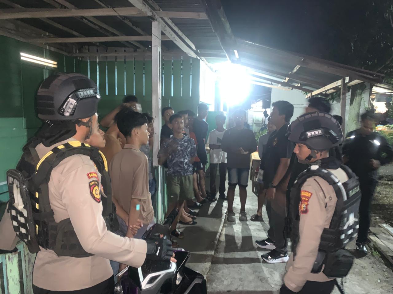 Demi Jaga Kamtibmas Tim Raga Polres Kepulauan Meranti Rutin Laksanakan Patroli KRYD