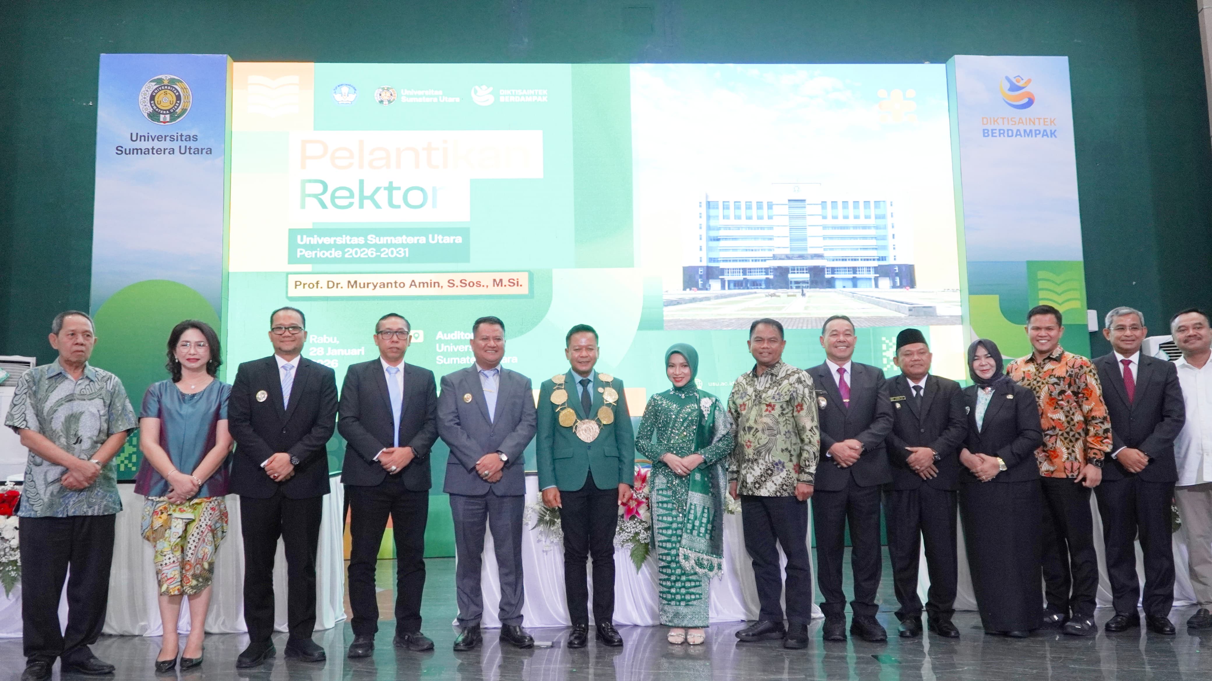 Prof. Muryanto Amin Resmi Dilantik Jadi Rektor USU Periode 2026–2031