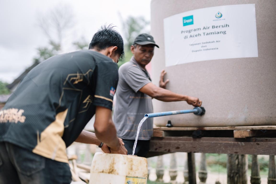 CSR Dupoin Sasar Akses Air Bersih Bagi Warga Terdampak Banjir dan Longsor di Aceh Tamiang
