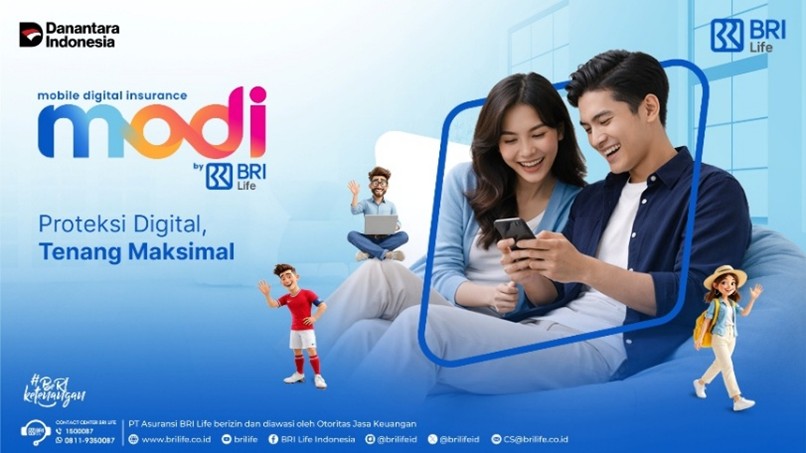 BRI Life Luncurkan Produk Asuransi Digital MODI Proteksi Digital Tenang Maksimal
