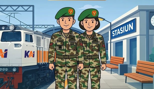 KAI Divre III Palembang Perpanjang Fasilitas Reduksi Bagi Personel TNI