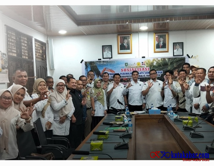 Target 300 Hektar 2026: Disbun Bengkalis Gandeng BPN dan Samade Sosialisasi PSR